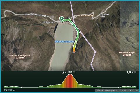 Karte: Silvrettasee & Bielerhöhe