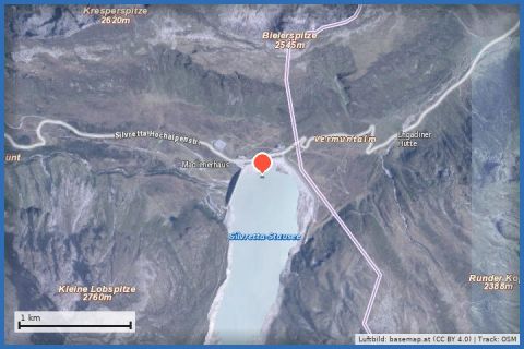 Karte: Skigebiet Silvretta-Bielerhöhe