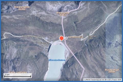 Karte: Skitour Schneeglocke (3.223 m)