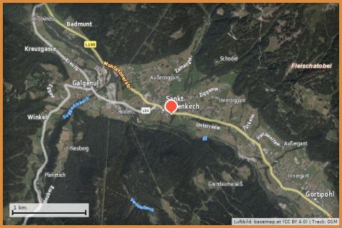 Karte: Sport Outlet Montafon Ortszentrum St. Gallenkirch
