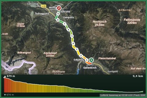 Karte: St. Gallenkirch - Schruns