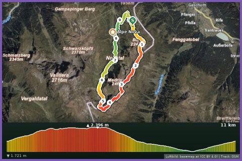Karte: Trailrun Madrisella