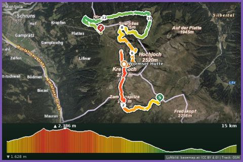 Karte: Trailrun Panoramatour Hochjoch