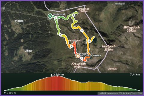 Karte: Trailrun Seetal Hochjoch