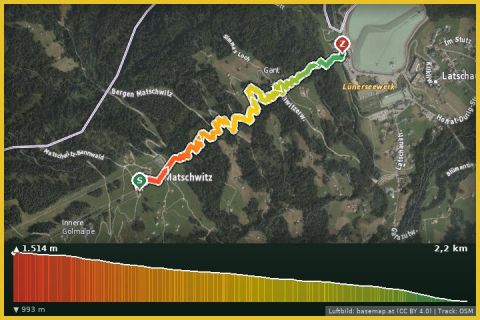Karte: Waldrutschenpark-Golm