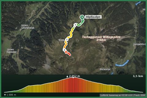Karte: Wanderung zum Tobelsee (vom Bike und Hike Ständer)