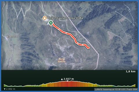 Karte: Wanderweg Vier Barga