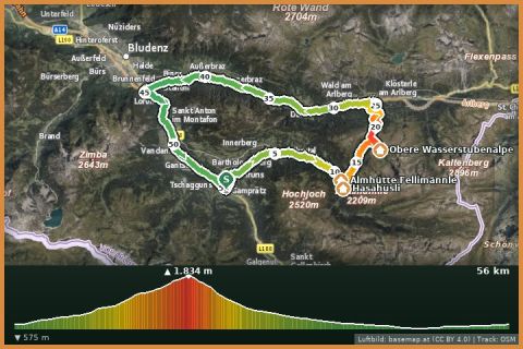 Karte: Wasserstubental Tour