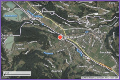 Karte: Wintersportausstellung Tschagguns
