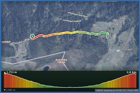 Karte: Winterwanderweg Innerkapell