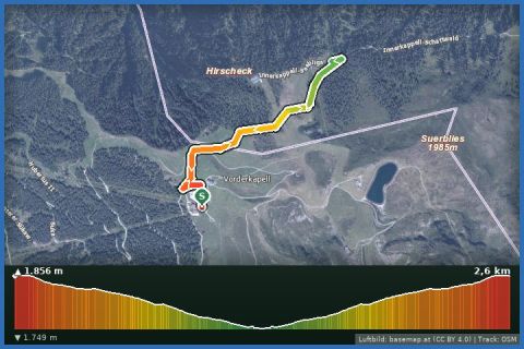 Karte: Winterwanderweg Seebliga