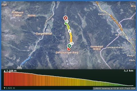 Karte: Winterwanderweg Valisera II