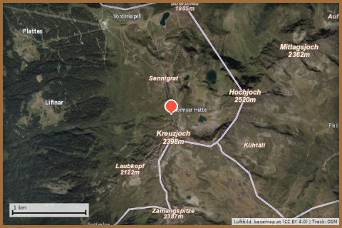 Karte: Wormser Hütte auf 2.307 m